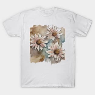 Daisy watercolor painting #2 T-Shirt